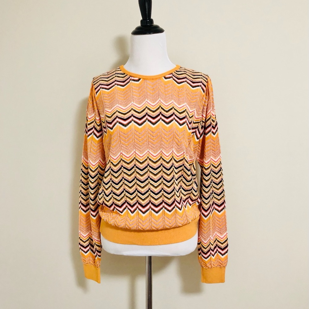 MAJE Macha zigzag sweater